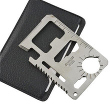 Load image into Gallery viewer, Multi Tool 11 in 1 Multifunction Survival Metal Card